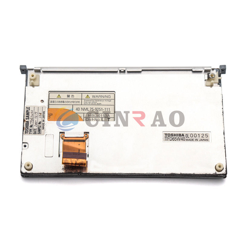 6.5 INCH Toshiba TFD65W40 TFT LCD Screen Display Panel For Car GPS Auto Spare Parts